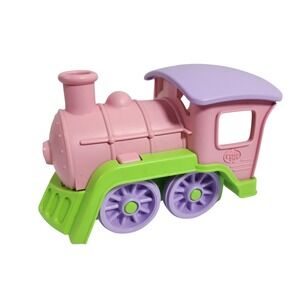 Green Toys Pink Lavender Green Train Engine Toy Eco Friendly Plastic